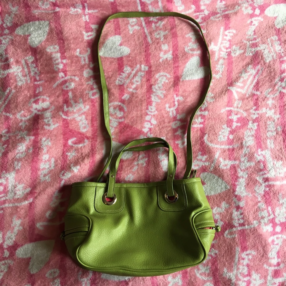 Vintage Green Leather Purse - Picture 2 of 7